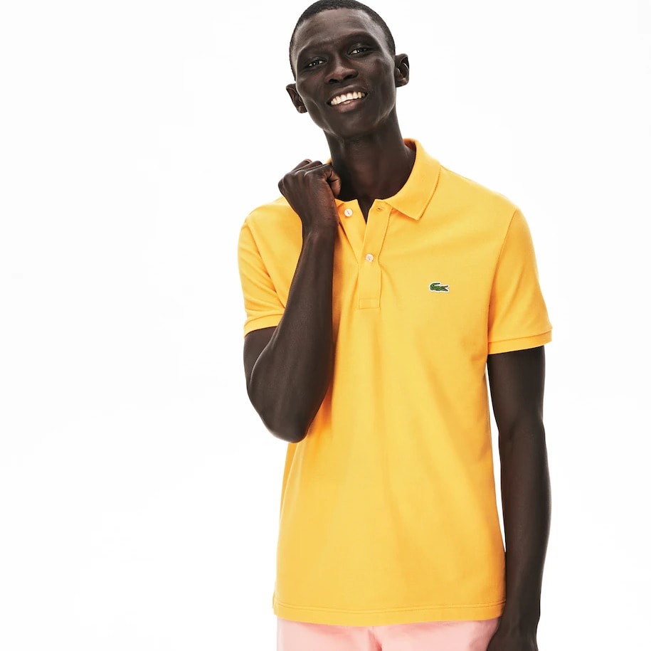 Polo best sale lacoste amarela