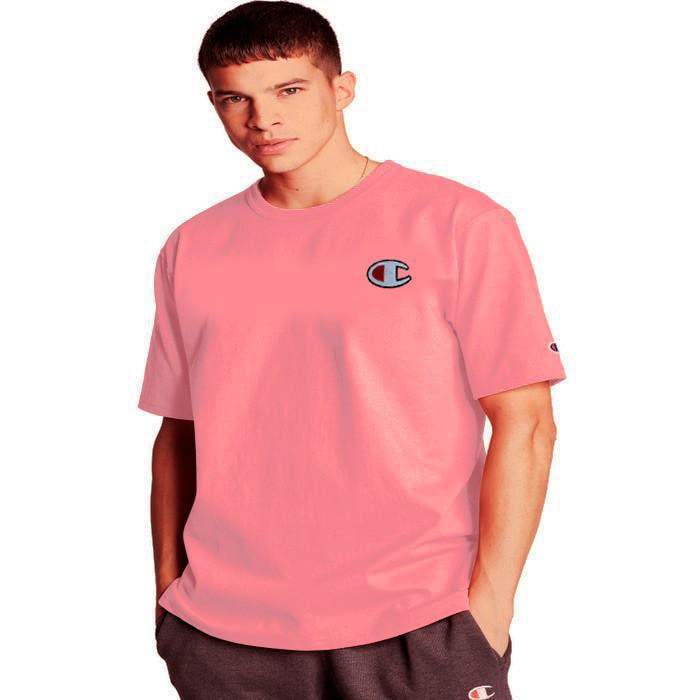 Camiseta best sale rosa champion