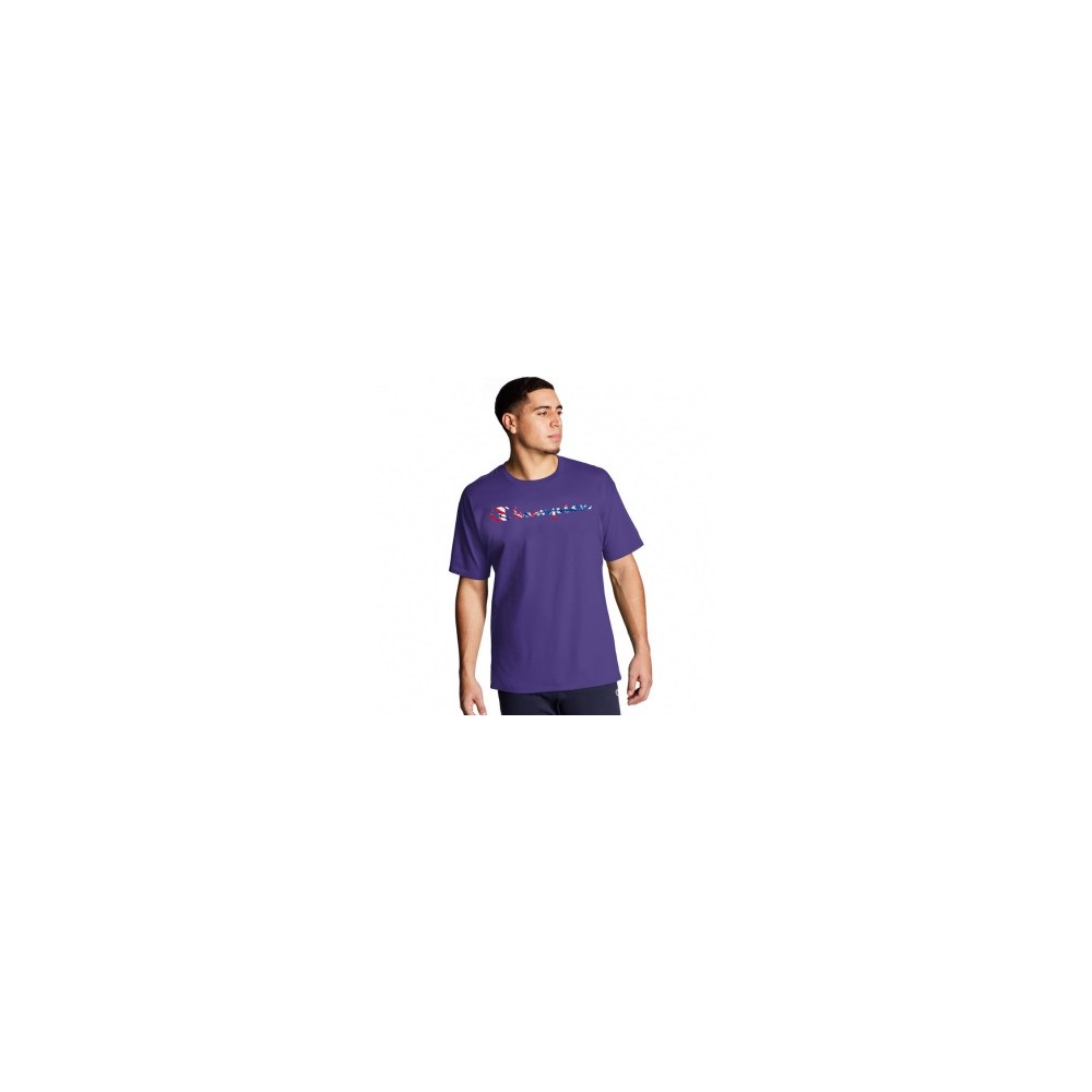 Camiseta Champion Logo Purple Roxo - Compre Agora